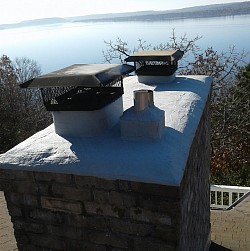 North Side of Chimney, After Custom Masonry