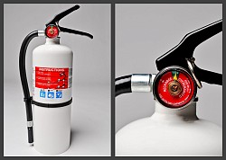 Inspect your portable fire extinguisher monthly and have serviced once a year.