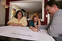 Involve the whole family in making your home fire escape plan.