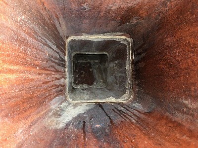Damaged Chimney Flue, CMC will use a video camera to inspect your chimney flue