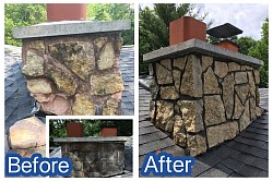 Stone Chimney Replacement